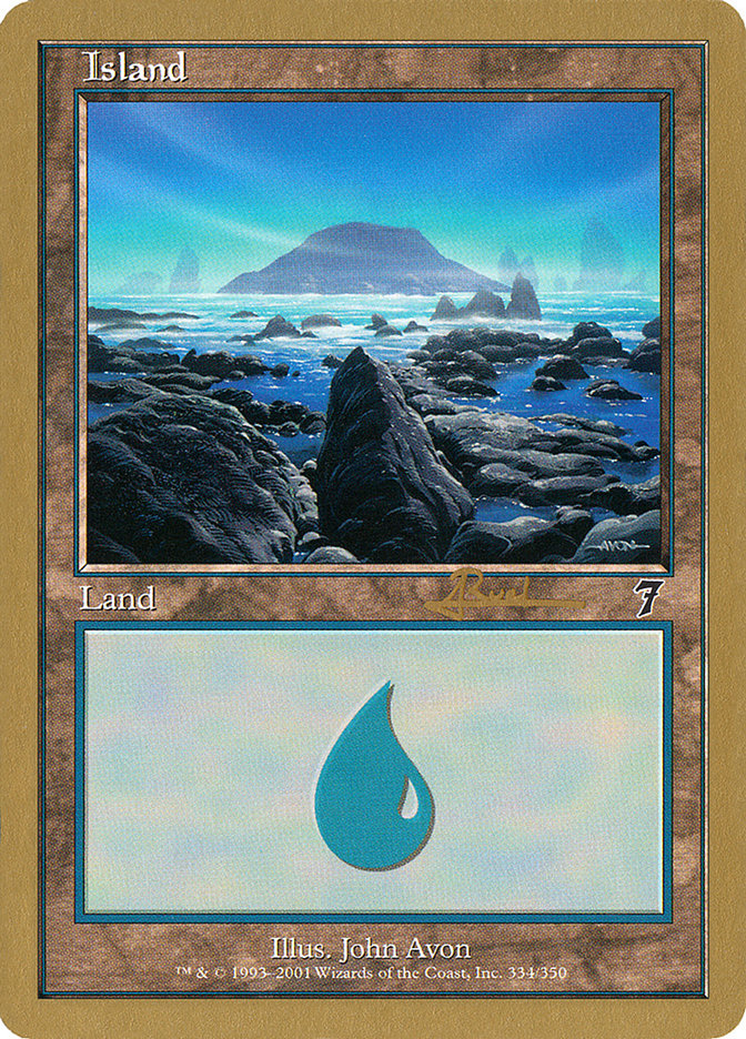 Island (ar334) (Antoine Ruel) [World Championship Decks 2001] | Game Grid - Logan