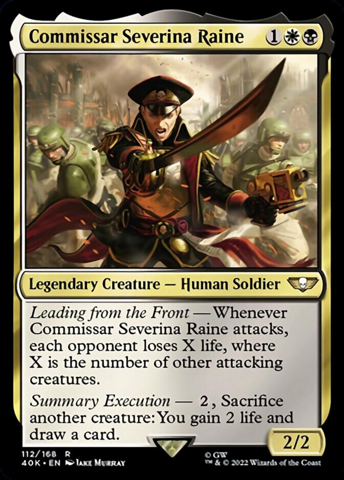 Commissar Severina Raine (Surge Foil) [Warhammer 40,000] | Game Grid - Logan