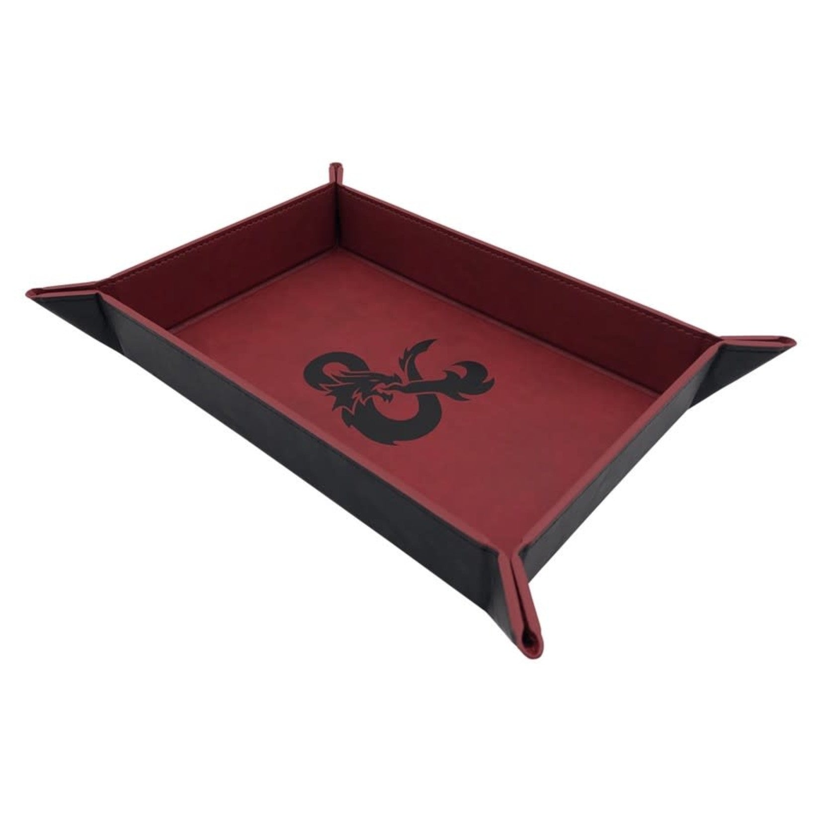 D&D Folding Dice Tray: Black & Red | Game Grid - Logan