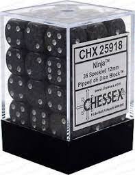 Chessex D6 Brick - Ghostly Glow (36 Count) | Game Grid - Logan