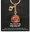 D20 Keychain: Draconis - Gold and Ruby | Game Grid - Logan