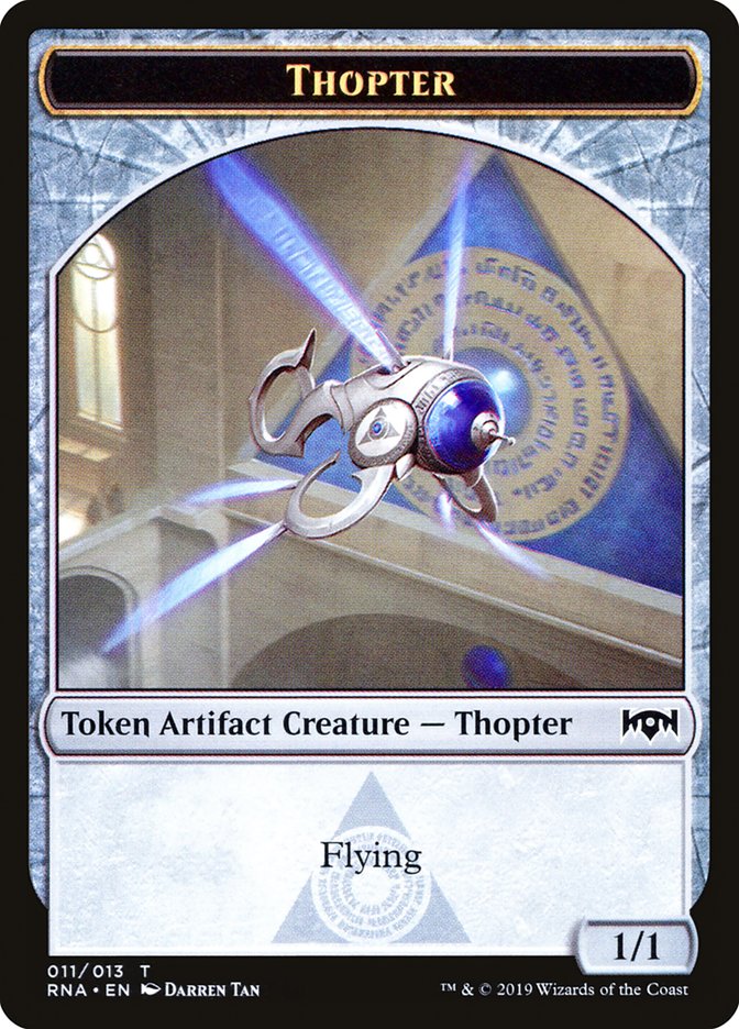 Bird // Thopter Double-Sided Token [Ravnica Allegiance Guild Kit Tokens] | Game Grid - Logan