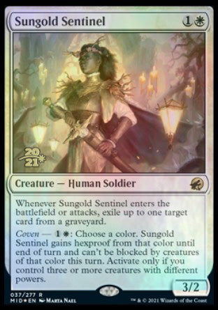 Sungold Sentinel [Innistrad: Midnight Hunt Prerelease Promos] | Game Grid - Logan