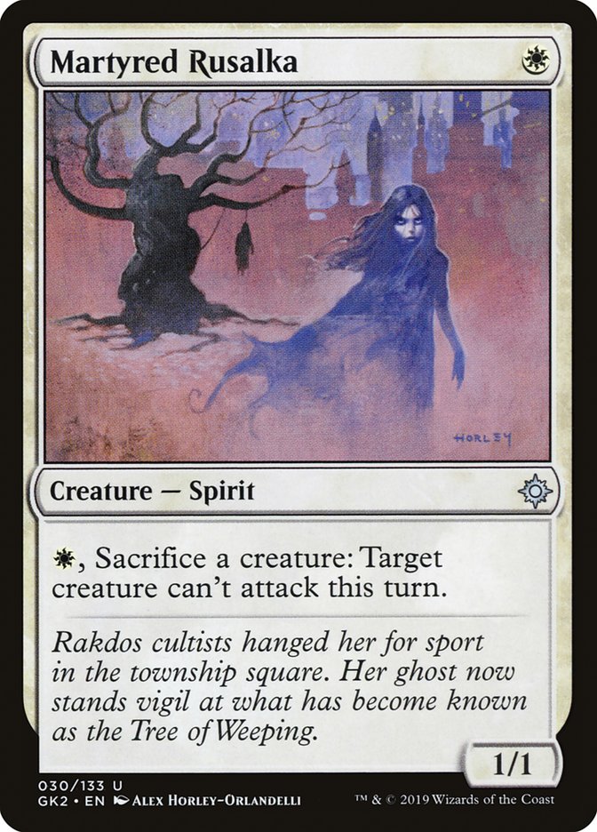 Martyred Rusalka [Ravnica Allegiance Guild Kit] | Game Grid - Logan