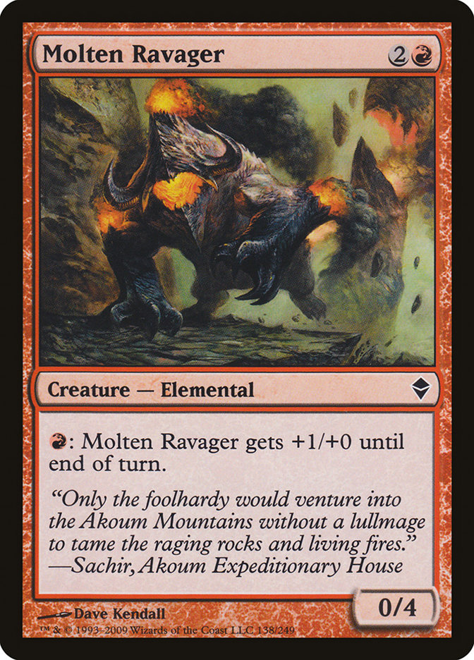 Molten Ravager [Zendikar] | Game Grid - Logan