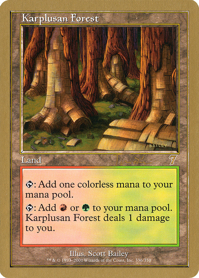 Karplusan Forest (Jan Tomcani) [World Championship Decks 2001] | Game Grid - Logan