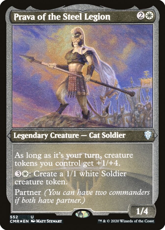 Prava of the Steel Legion (Etched) [Commander Legends] | Game Grid - Logan