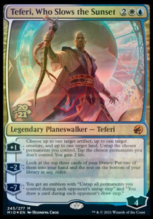Teferi, Who Slows the Sunset [Innistrad: Midnight Hunt Prerelease Promos] | Game Grid - Logan