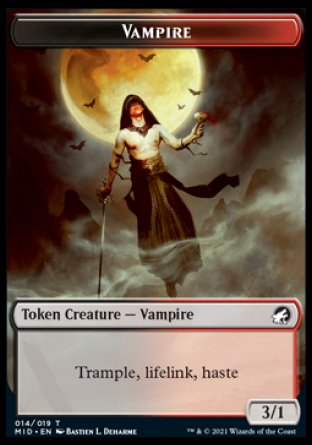 Zombie (005) // Vampire Double-Sided Token [Innistrad: Midnight Hunt Tokens] | Game Grid - Logan