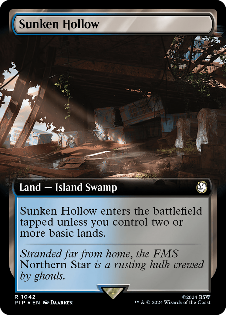 Sunken Hollow (Extended Art) (Surge Foil) [Fallout] | Game Grid - Logan