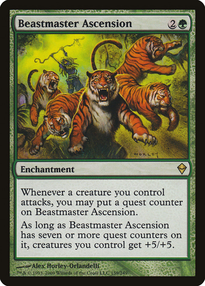 Beastmaster Ascension [Zendikar] | Game Grid - Logan