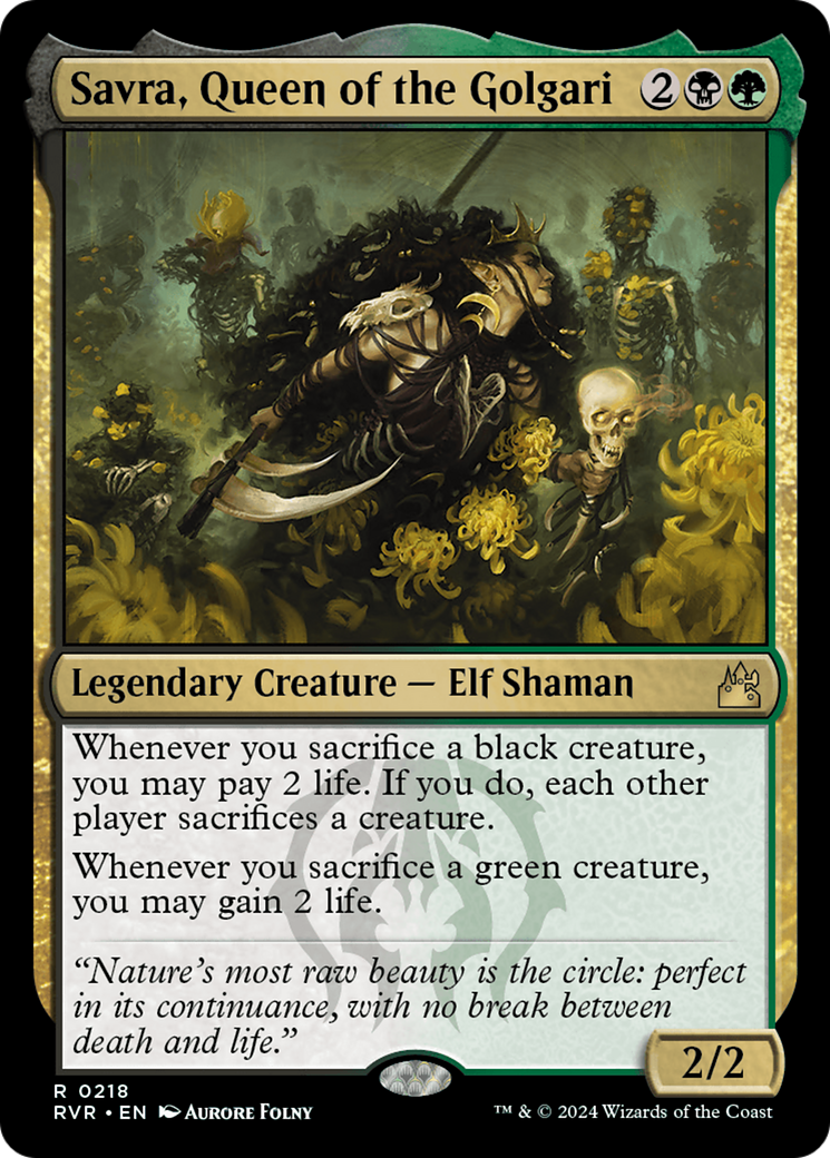 Savra, Queen of the Golgari [Ravnica Remastered] | Game Grid - Logan