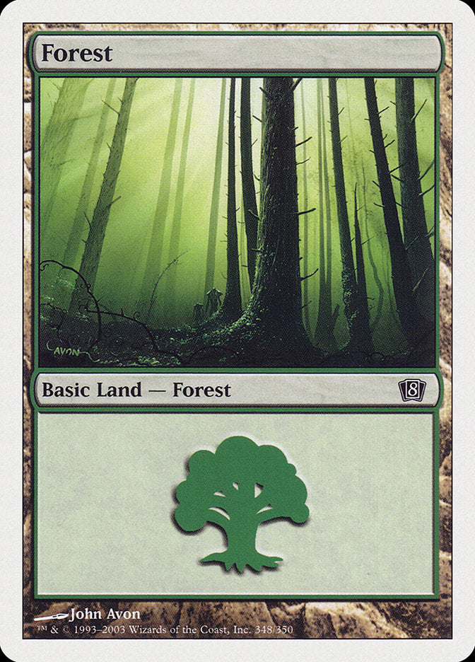 Forest (348) [Eighth Edition] | Game Grid - Logan