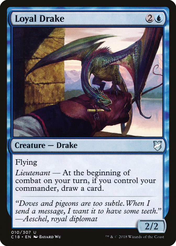 Loyal Drake [Commander 2018] | Game Grid - Logan