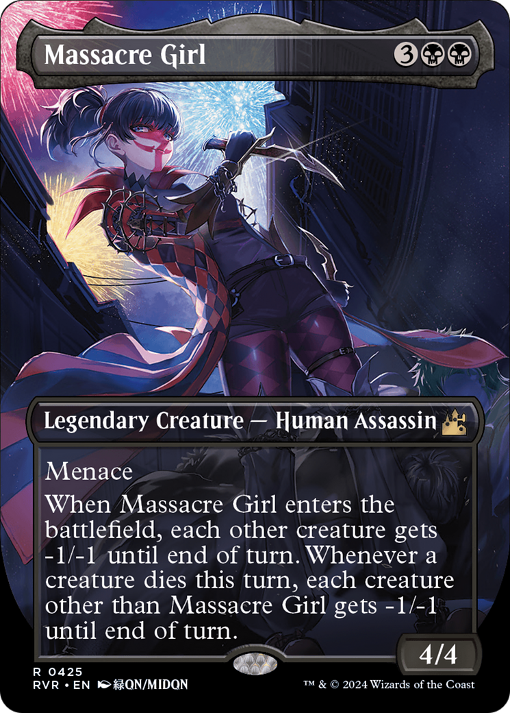 Massacre Girl (Anime Borderless) [Ravnica Remastered] | Game Grid - Logan