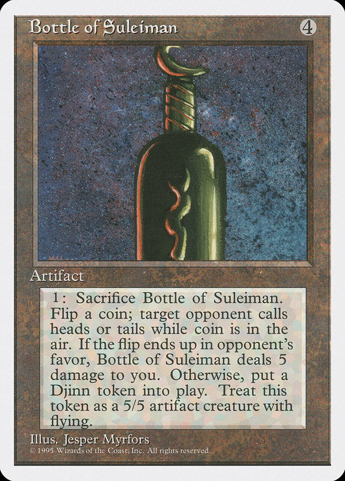 Bottle of Suleiman [Fourth Edition] | Game Grid - Logan