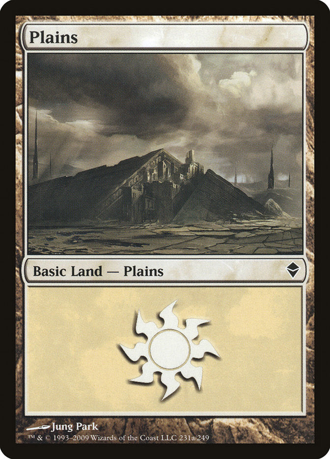 Plains (231a) [Zendikar] | Game Grid - Logan