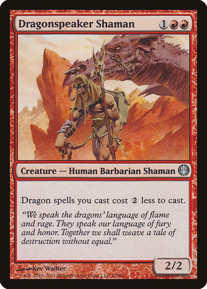 Dragonspeaker Shaman [Duel Decks: Knights vs. Dragons] | Game Grid - Logan