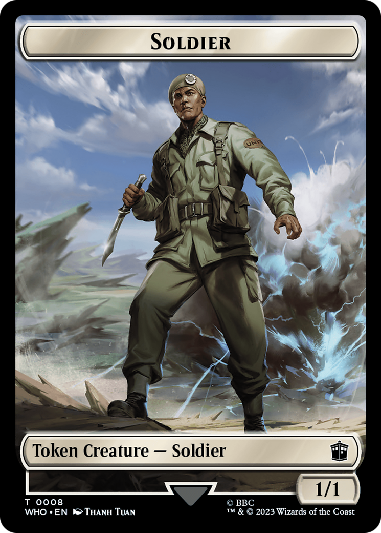 Soldier // Mutant Double-Sided Token [Doctor Who Tokens] | Game Grid - Logan