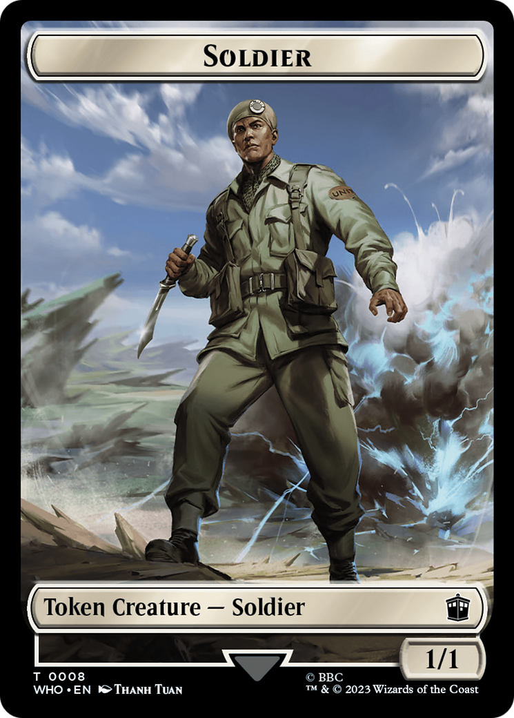 Soldier // Mark of the Rani Double-Sided Token [Doctor Who Tokens] | Game Grid - Logan