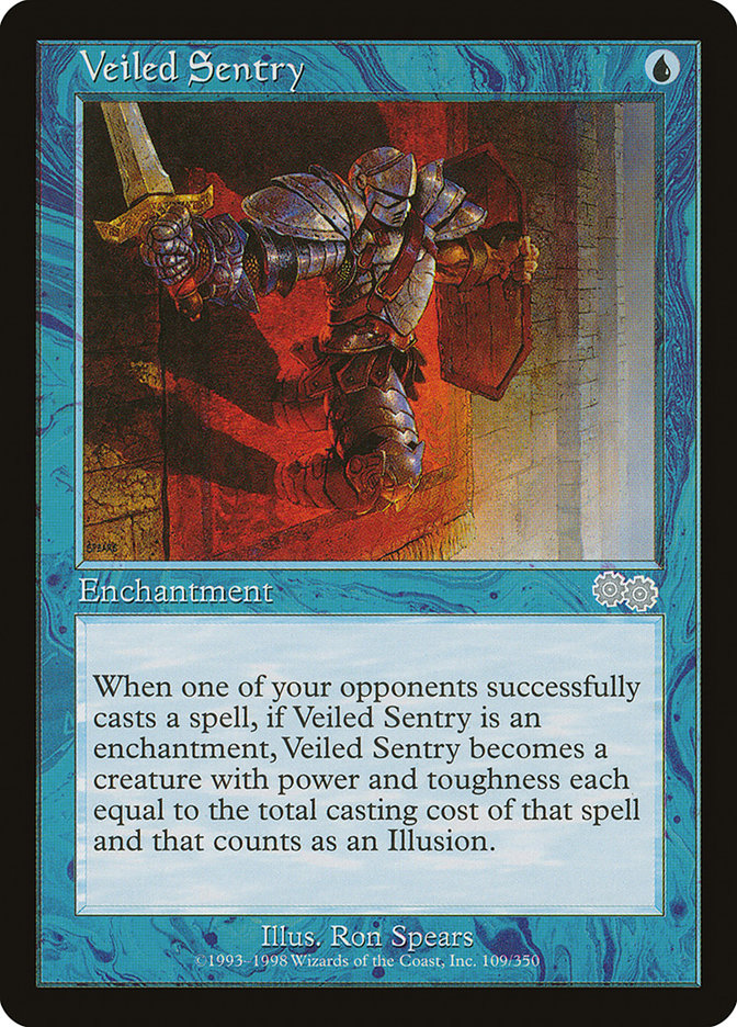 Veiled Sentry [Urza's Saga] | Game Grid - Logan