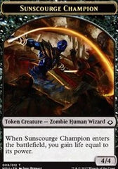 Sunscourge Champion // Zombie Double-Sided Token [Hour of Devastation Tokens] | Game Grid - Logan