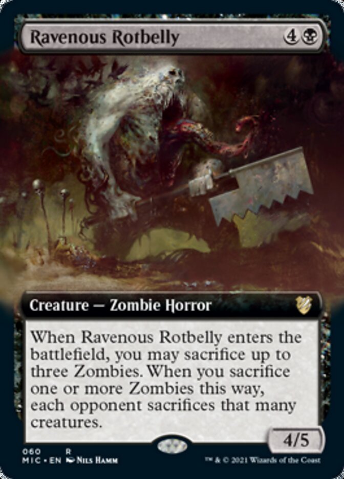 Ravenous Rotbelly (Extended Art) [Innistrad: Midnight Hunt Commander] | Game Grid - Logan