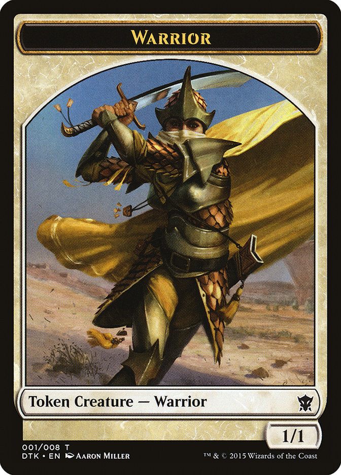 Warrior Token [Dragons of Tarkir Tokens] | Game Grid - Logan