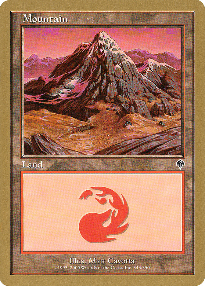 Mountain (jt343a) (Jan Tomcani) (INV) [World Championship Decks 2001] | Game Grid - Logan