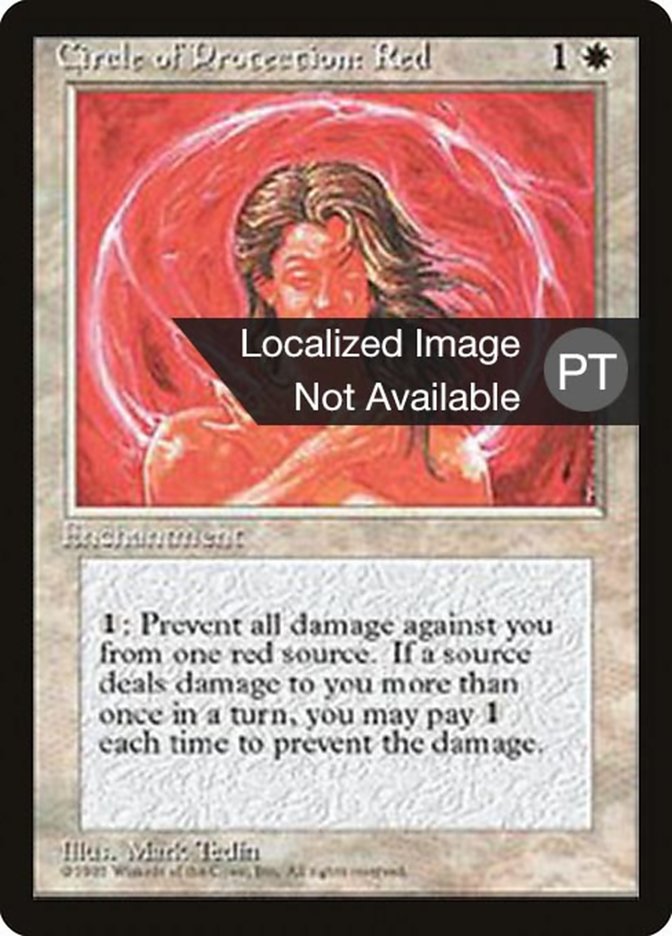 Circle of Protection: Red [Fourth Edition (Foreign Black Border)] | Game Grid - Logan