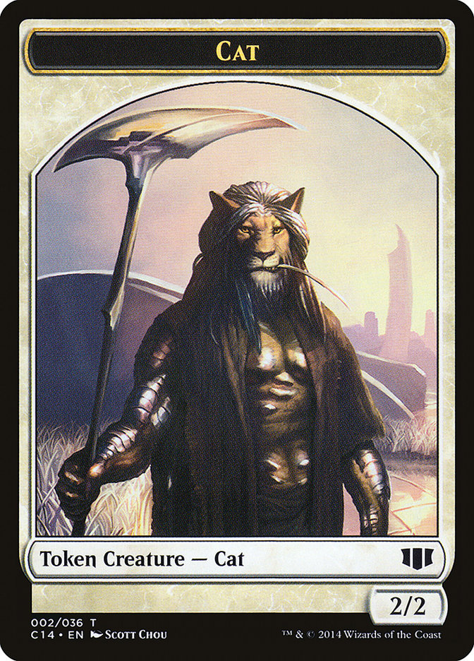 Angel // Cat Double-Sided Token [Commander 2014 Tokens] | Game Grid - Logan