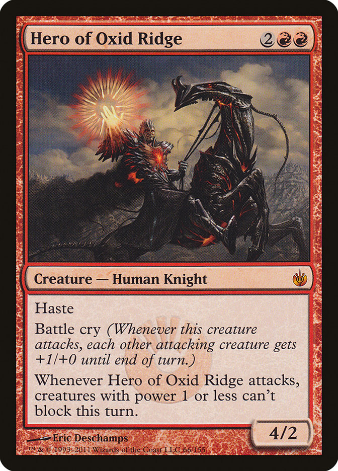 Hero of Oxid Ridge [Mirrodin Besieged] | Game Grid - Logan