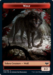 Wolf (011) // Treasure Double-Sided Token [Innistrad: Crimson Vow Tokens] | Game Grid - Logan