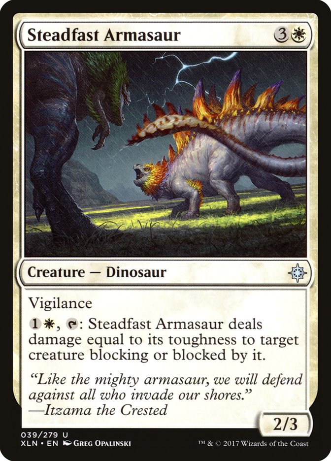 Steadfast Armasaur [Ixalan] | Game Grid - Logan