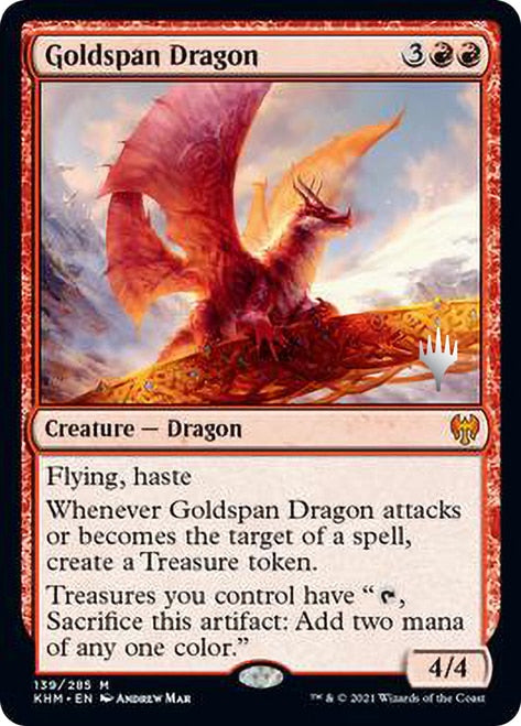 Goldspan Dragon (Promo Pack) [Kaldheim Promos] | Game Grid - Logan