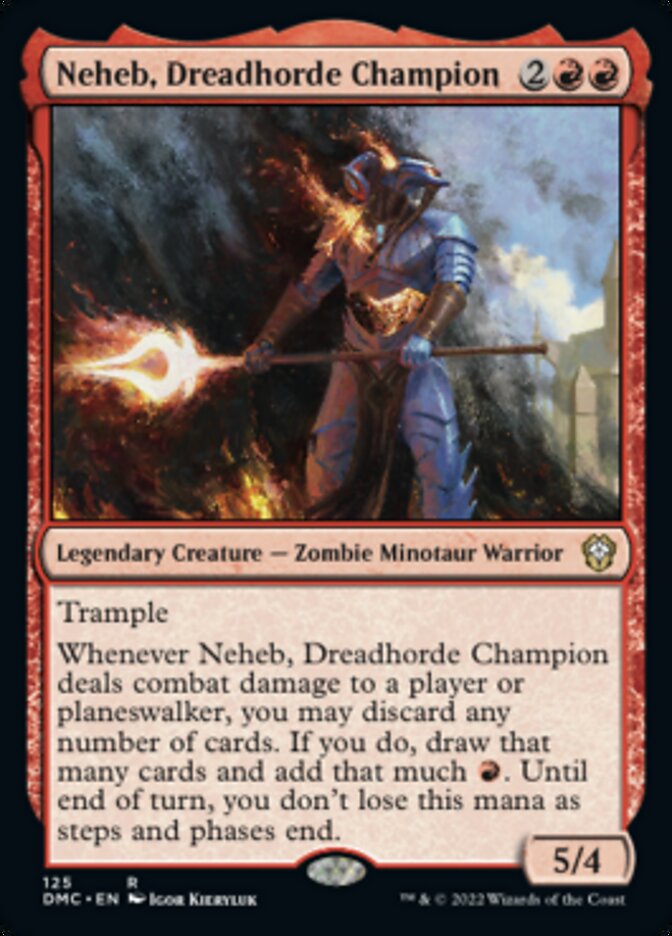 Neheb, Dreadhorde Champion [Dominaria United Commander] | Game Grid - Logan