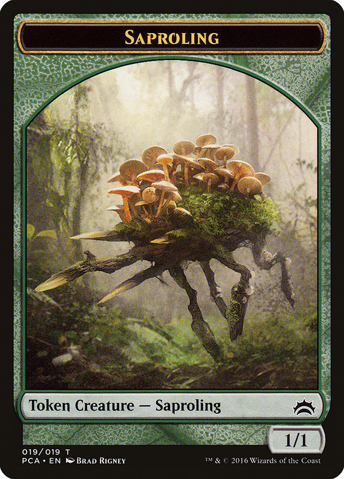 Spider // Saproling Double-Sided Token [Planechase Anthology Tokens] | Game Grid - Logan