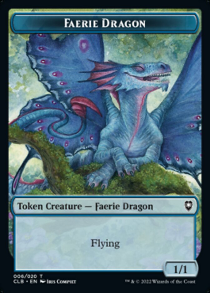 Treasure // Faerie Dragon Double-Sided Token [Commander Legends: Battle for Baldur's Gate Tokens] | Game Grid - Logan