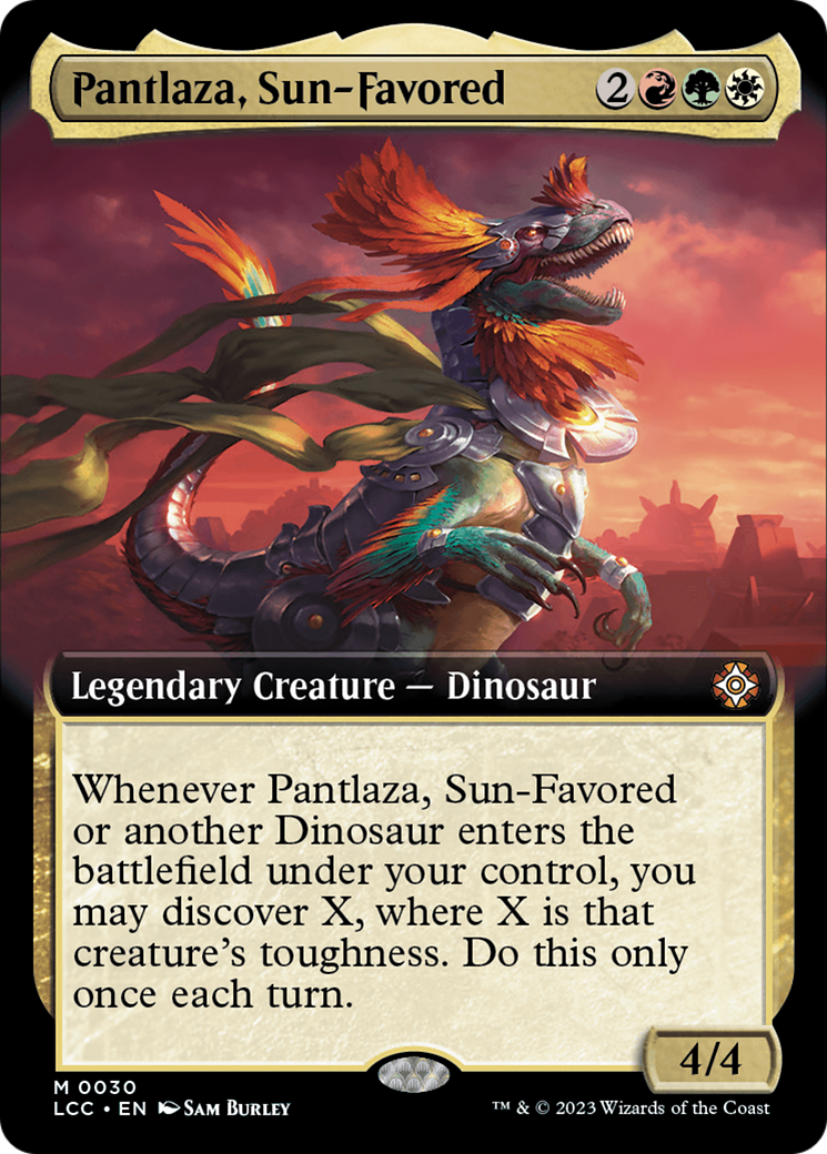 Pantlaza, Sun-Favored (Extended Art) [The Lost Caverns of Ixalan Commander] | Game Grid - Logan
