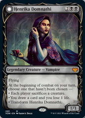 Henrika Domnathi // Henrika, Infernal Seer (Showcase Fang Frame) [Innistrad: Crimson Vow] | Game Grid - Logan