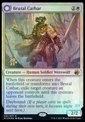 Brutal Cathar // Moonrage Brute [Innistrad: Midnight Hunt Prerelease Promos] | Game Grid - Logan