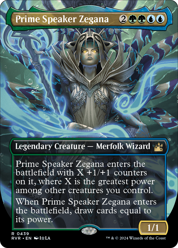 Prime Speaker Zegana (Anime Borderless) [Ravnica Remastered] | Game Grid - Logan