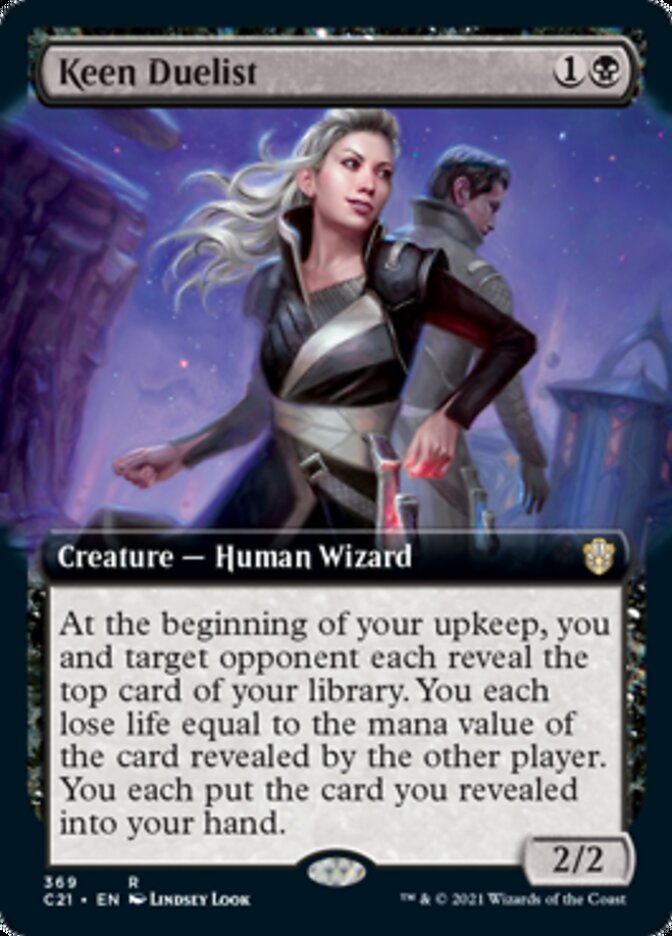 Keen Duelist (Extended Art) [Commander 2021] | Game Grid - Logan