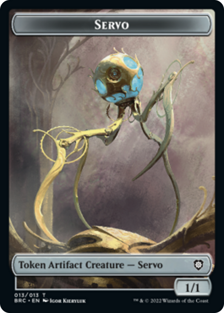 Servo // Phyrexian Horror Double-Sided Token [The Brothers' War Commander Tokens] | Game Grid - Logan