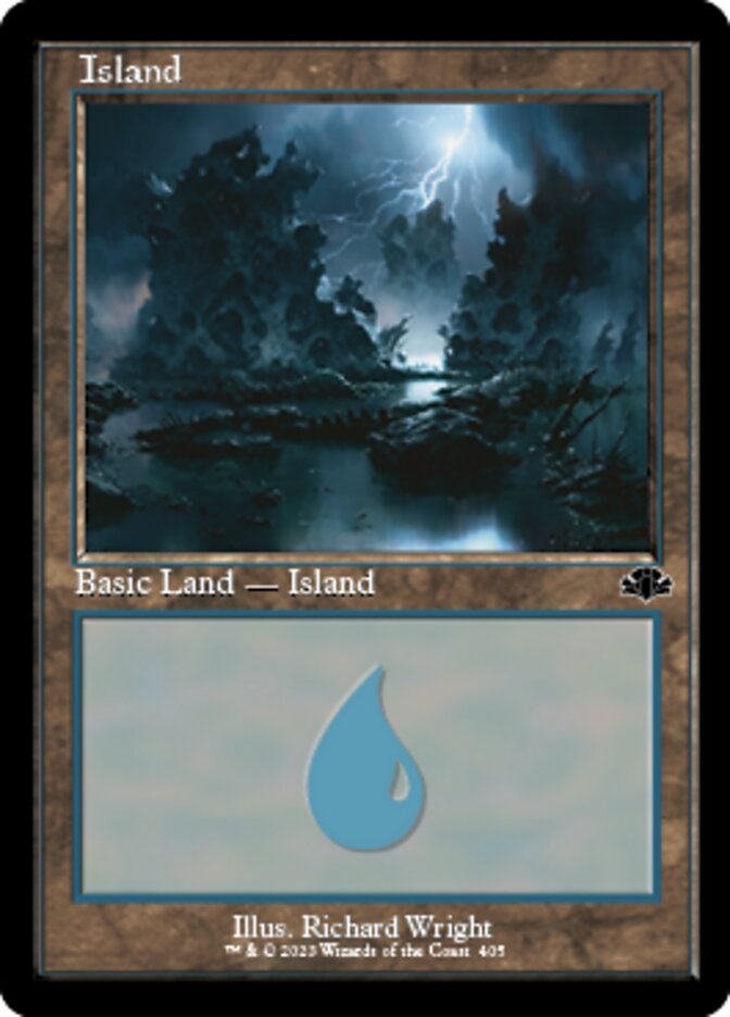 Island (405) (Retro) [Dominaria Remastered] | Game Grid - Logan