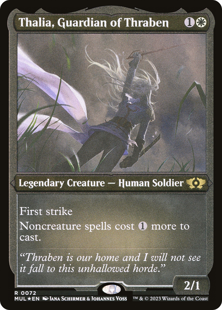 Thalia, Guardian of Thraben (Foil Etched) [Multiverse Legends] | Game Grid - Logan