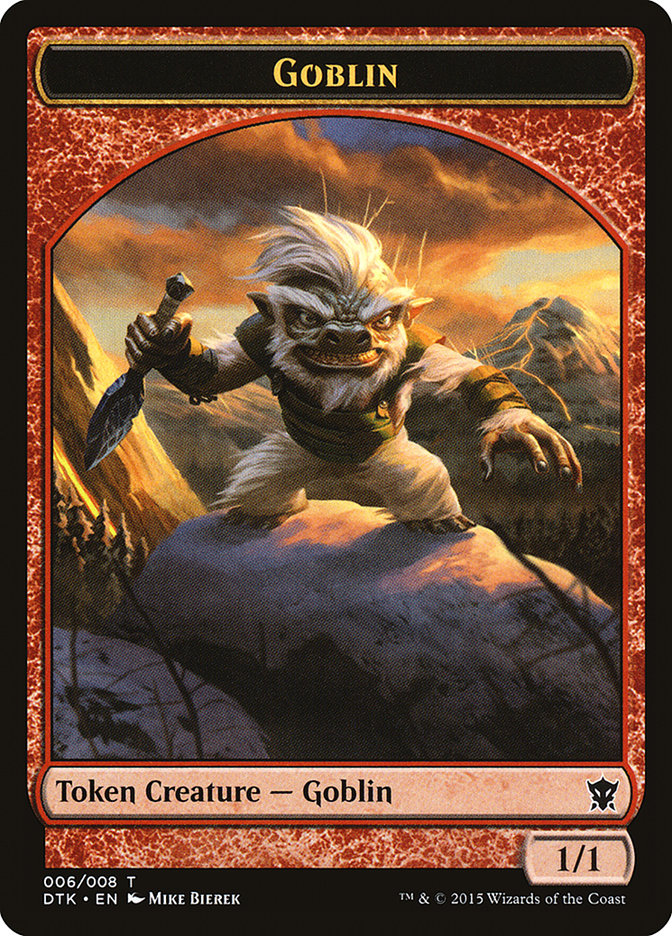 Goblin Token [Dragons of Tarkir Tokens] | Game Grid - Logan