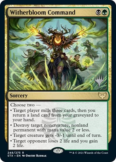 Witherbloom Command (Promo Pack) [Strixhaven: School of Mages Promos] | Game Grid - Logan