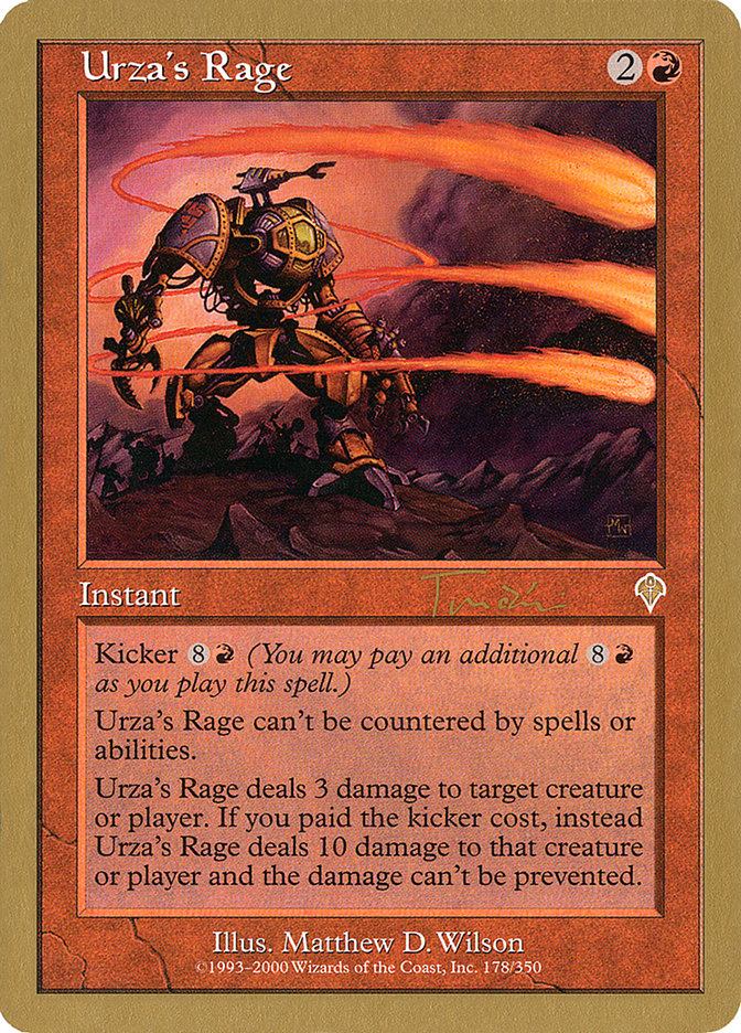 Urza's Rage (Jan Tomcani) [World Championship Decks 2001] | Game Grid - Logan