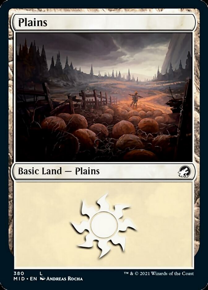 Plains (380) [Innistrad: Midnight Hunt] | Game Grid - Logan